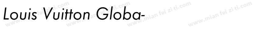 Louis Vuitton Globa字体转换